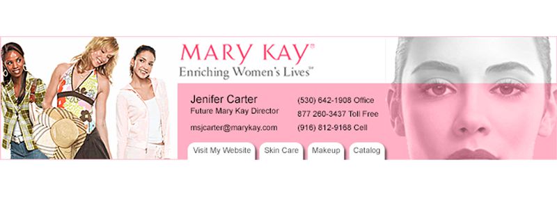 Mary Kay Email Banner Design